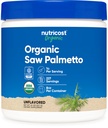 Poudre de Palmetto de scie biologique Nutricost 8oz - Palmetto de scie biologique certifié USDA, sans gluten