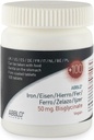 50mg. Iron BISGLYCINATE (100 Units) ABBLO is Gentle on The Stomach & Can be Taken with Food.