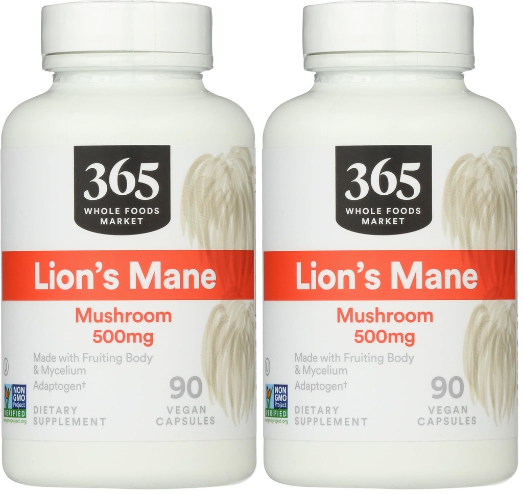 365 par Whole Foods Market, Lion's Mane, 90 comtes (paquet de 2)
