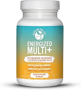 Energized Multi - Potent Multivitamin mit 40 Bioverfügbaren Nährstoffen B Komplexe Vitamine, Vitamin D, Vitamin C, Vitamin K, Zink, Quercetin, Calcium, Magnesium in alkalischen Formen - 60 Tabs