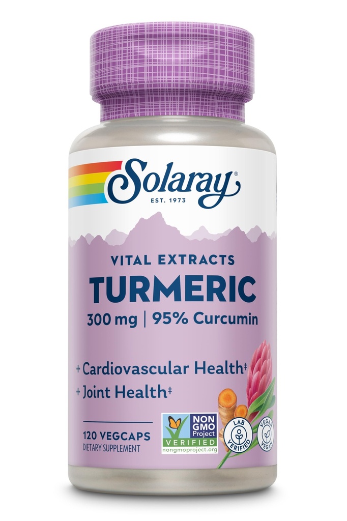 Solaray garantiert Potency Turmeric Root Extract 300 mg VCapsules, 120 Count