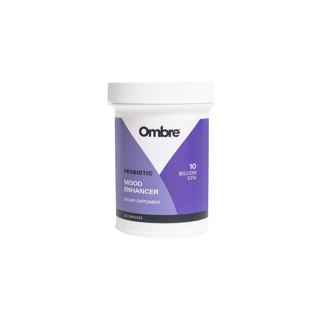Ombre Mood Enhancer capsule probiotici, promuove la memoria, sani modelli di sonno e salute del fegato, alimentazione di 30 giorni
