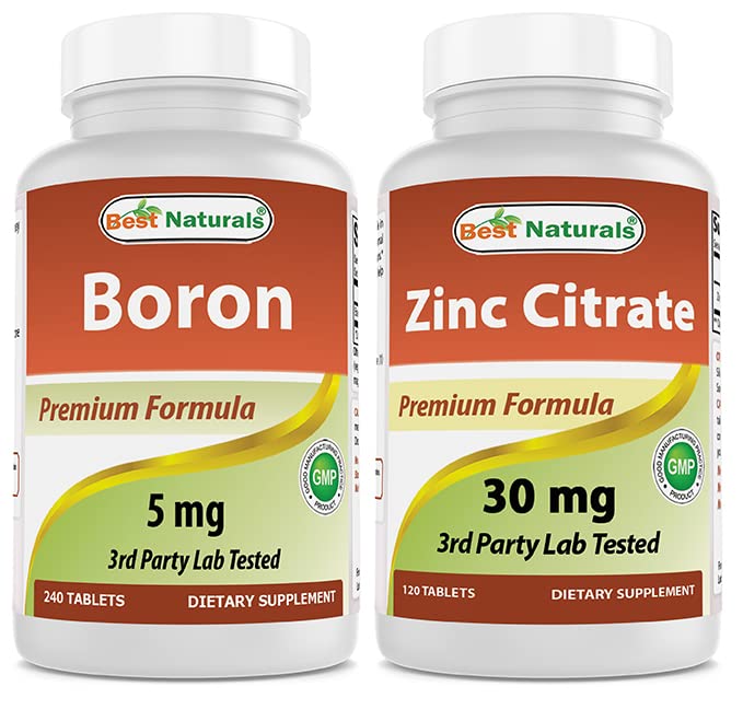 Boron 5 mg et citrate de zinc 30 mg