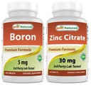 Boron 5 mg et citrate de zinc 30 mg