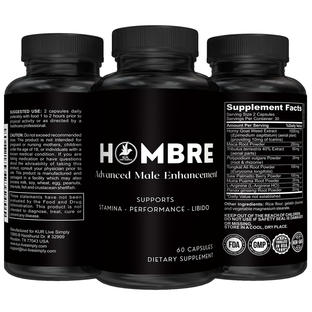 Hombre maschio ingrandimento supplemento – aggiungere 2 in 60 giorni con il nostro allargamento pillole per la crescita del muscolo degli uomini – aumentare la dimensione, resistenza, stamina – resistenza, prestazioni, energia Booster - 60 capsule