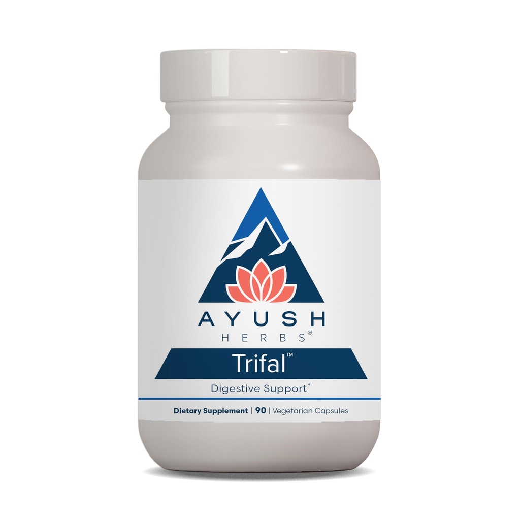 Ayush Herbs Trifal Digestive Unterstützung mit Amla - Triphala Ergänzung für Damen und Herren, fördert Balanced Digestion, Antioxidant Rich, Made with Organic Ingredients - 90 Vegetarische Kapseln (1 Zähler)