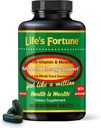 Life's Fortune Multivitamin & Mineral Supplement, Daily Natural Energy Source for Men & Women, with Superfood Greens, Amino Acids, Enzymes, High Potency Vitamin A,C,D,E,B12, 180 Tab