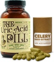 Die Uric Acid Pill 90 Kapseln - Uric Acid Supplement mit Tart Cherry Extract, Celery Seeds und Burdock Root - Uric Acid Support Supplement mit nicht-GMO und Kräuter Zutaten