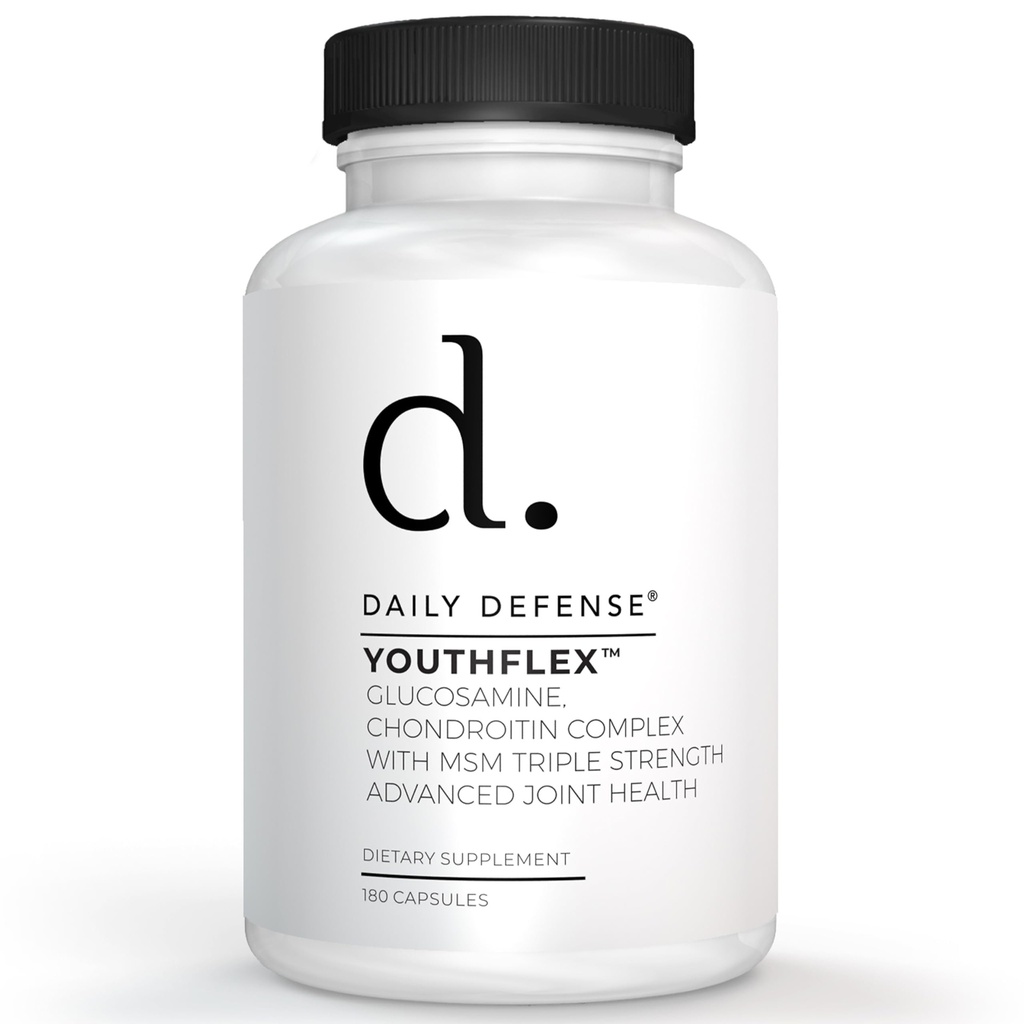 Glucosamin mit Chondroitin & MSM Joint Supplement - Joint Support Supplement für Männer & Frauen Mobilität & Flexibilität - 180 Kapseln, Youthflex Glucosamine Complex, Made in USA