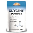Poudre de Glycine (2 lbs) - favorise le repos, l'énergie musculaire et la force, le soutien de la mémoire et de la cognition (sac résiliable)