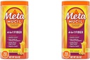 Metamucil LWL, 4-in-1 Psyllium LWL-Ergänzungspulver mit echtem Zucker, Orange Glattes Flavored Drink, 72 Servierungen (Packaging May Vary), Coarse Texture, 1.9 Pound (Pack of 2)