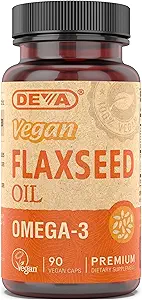 DEVA Huile de lin végétalien - 90 Vcaps