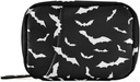 Pill Box Halloween Bats 7 jours Pill Case Travel Pill Organizer Bag avec Zipper Portable Weekly Vitamin Medicine Support de poche