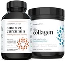SMARTERNUTRITION Curcumina - Potenza e assorbimento + Collage della pelle più intelligente - Formula di azione tripla per la pelle vibrante, sana