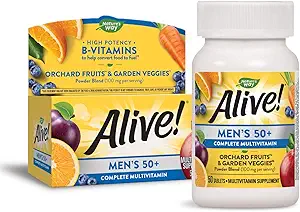 La Via della Natura Viva! 50+ Multivitamina completa, alta potenza B-Vitamins, 50 compresse