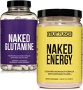 NAKED Vegan Energizing Muscle Recovery Bundle Fruit Punch Energy and 240 L-Glutamine Capsules, 1000mg