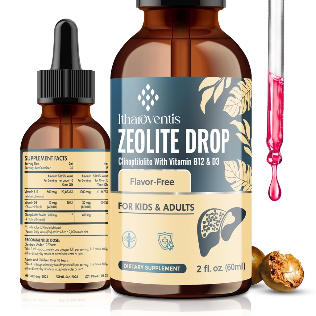 Zeolit Flüssigkeitstropfen, 2 Fl Oz