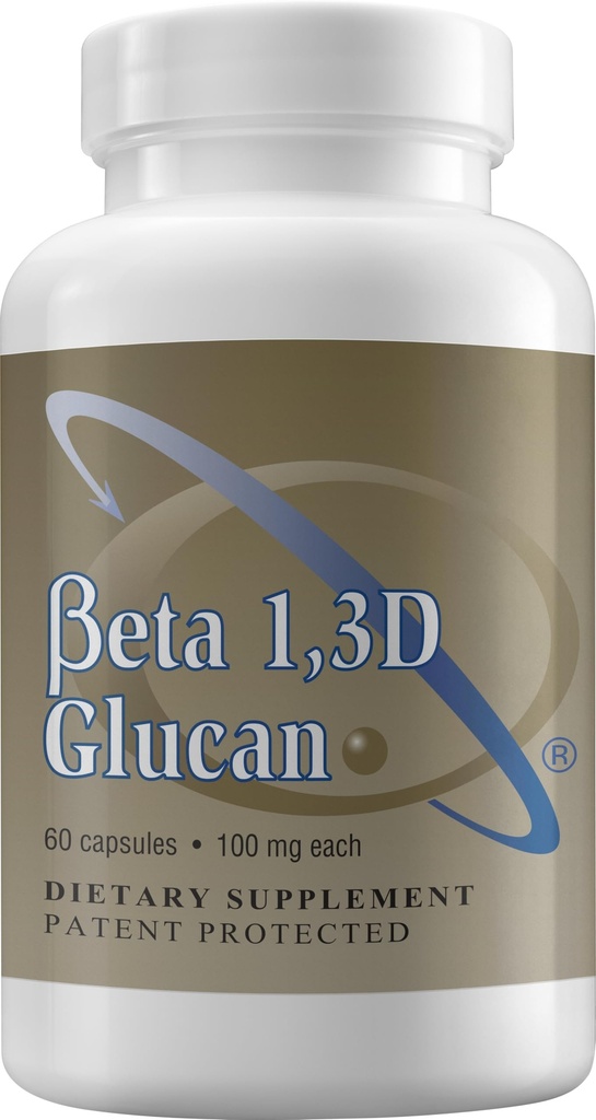 Supplément de soutien immunitaire de point de transfert Beta 1,3D Glucan 100 mg par gélule (fibre b-glucane) (paquet de 1)
