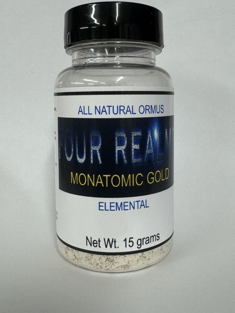 Elixir Monatomique Monatomique Monatomique de quatre royaumes 15 Grams - Ormus - Orme, Colloïdal - Zéro sel ou remplissage