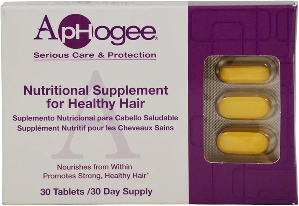 ApHogee Vitamin Ergänzung für gesundes Haar 30 Tabletten