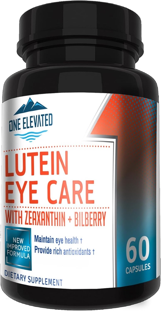Formule de soins oculaires Super Strength récemment améliorée - Lutéine de qualité pharmaceutique la plus élevée, Zeaxanthin, Bilberry - Biodisponibilité la plus grande – Antioxydants riches - Fonctionne de façon synergique pour les résultats optimum