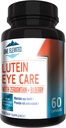 Neu verbesserte Super Strength Eye Care Formel - Höchste pharmazeutische Klasse Lutein, Zeaxanthin, Bilberry - Größte Bioverfügbarkeit – Reiche Antioxidantien - arbeitet synergistisch für optimale Ergebnisse