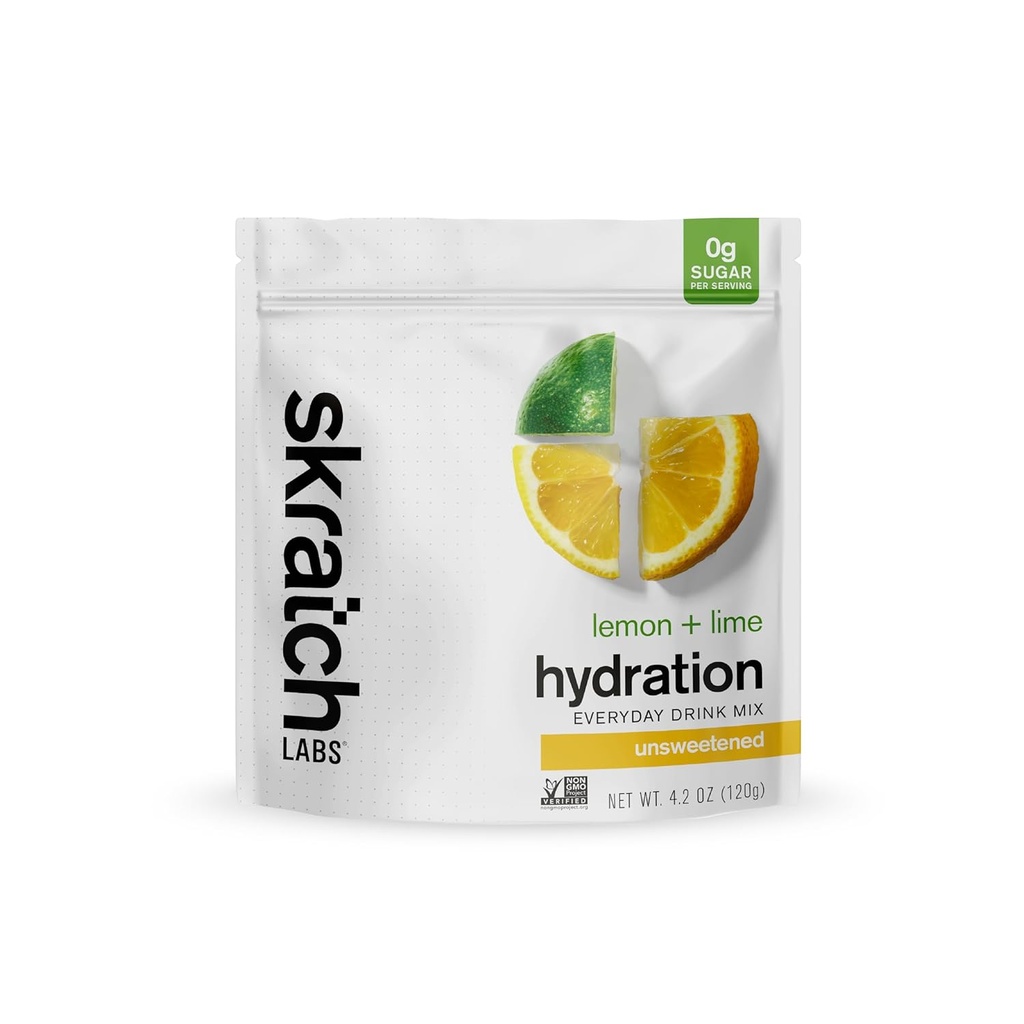 Schkrats Unsweetened Electrolyte Powder - Everyday Hydration - Sport Drink Mix - Sugar Free - Elektrolyte Booster- Lemon + Lime - 30 Servierungen - Keto, Paleo, Vegan, Non-GMO