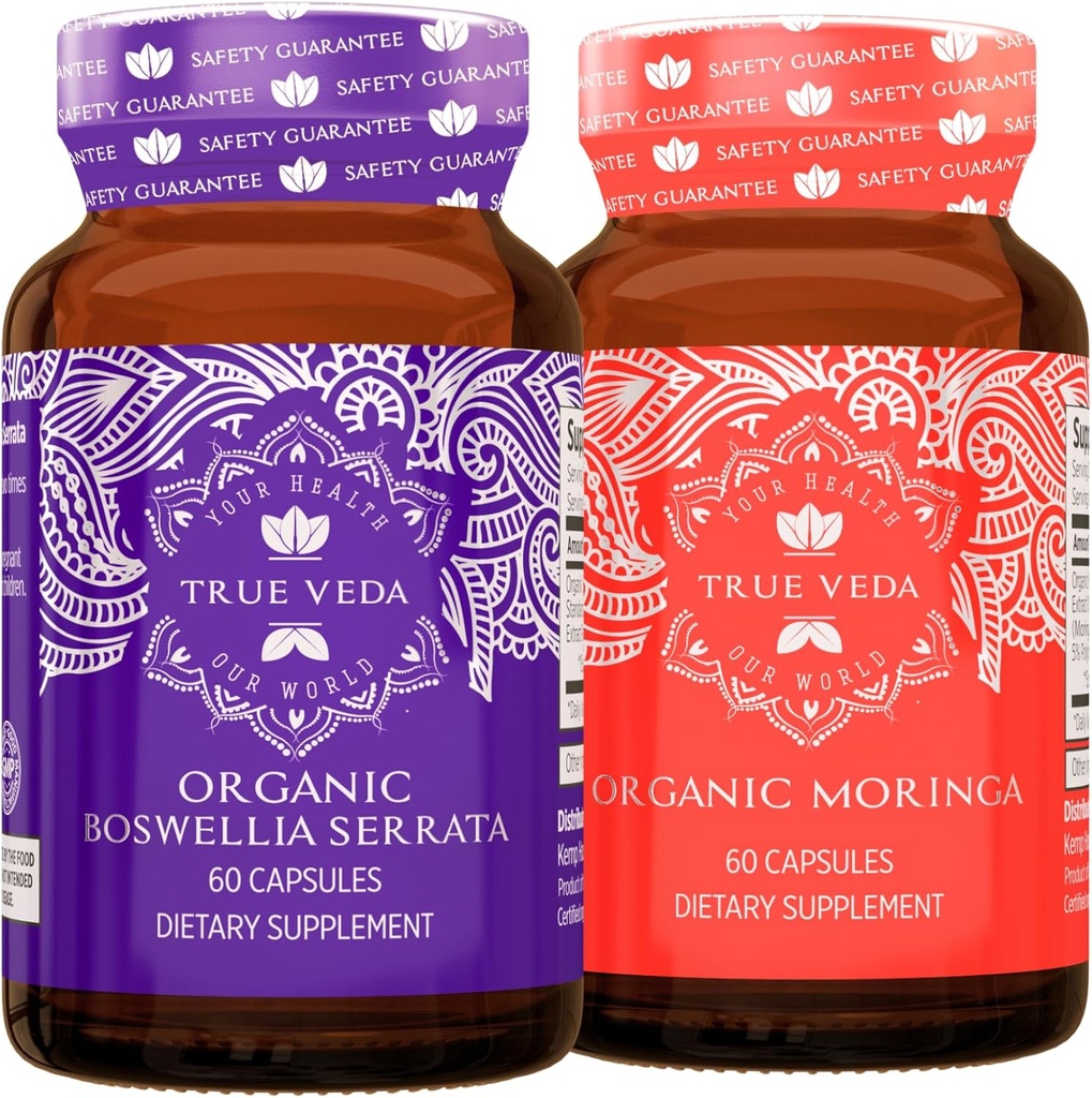 True Veda Boost Bundle USDA Organic | Multi-Award-Winning | Boswellia Serrata | Estratto di caffè verde