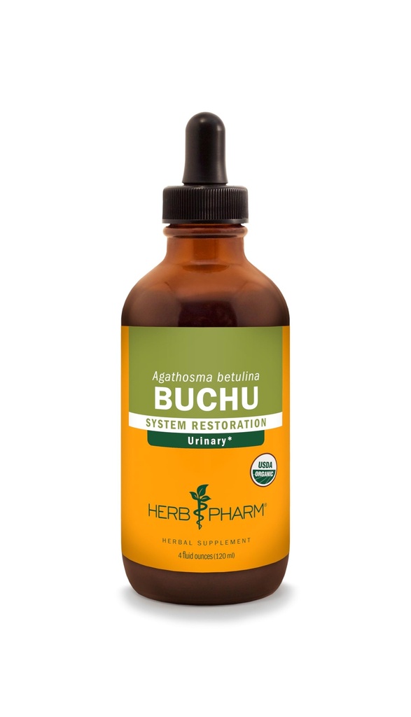 Extrait liquide de buchu biologique certifié Herb Pharm pour le soutien du système urinaire - 4 Ounce
