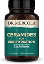 Dr. Mercola Ceramides per l'idratazione della pelle, 30 Serve (30 capsule), 5 mg Per capsula, Integratore alimentare, Promuove aspetto della pelle, Non OGM