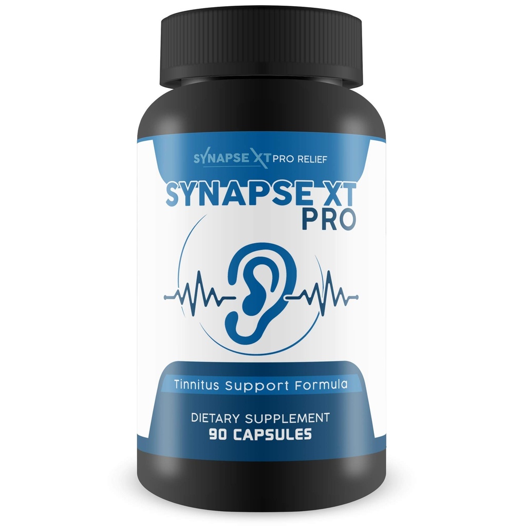 Synapse XT Pro - Formule de soutien à l'acouphène - Soutien Réduction de l'inflammation, du bruit et de l'oxydation - Formule de soulagement à base de plantes acouphènes - Ginseng, curcuma, et beaucoup plus Herbes, 90 Compte (paquet de 1)