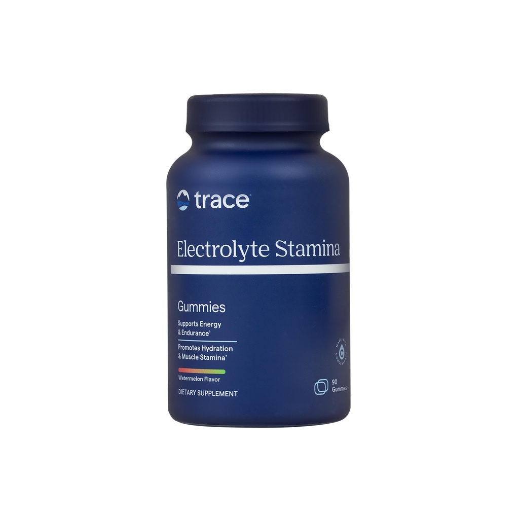 Trace Minerals Elektrolyt Stamina Gummis - Günstig Elektrolyt-Ergänzung, die Hydration unterstützt - Unterstützt Optimale Energie - Muskel-Stamina - Vegan - Wassermelone - 90 Zähler (30 Portionen)