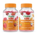 Zinc Lifeable Kids + Multivitamin Kids, Gommies Bundle - Grande dégustation, supplément de vitamine, sans gluten, sans OGM, gommy à croquer