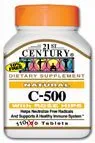 21ème siècle C 500 Mg avec des comprimés de Rose Hips, 110 comte (paquet de 2)