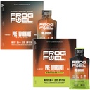 Frog Fuel Ultra & Ultra Energized Pre Workout Shot Bundle mit 1500mg Beta Alanine, Elektrolyte 8g Protein Nano-Hydrolyzed Grass Fed Collagen, 10g Carbs, Berry, 1.2 oz Packets, 48 Pack