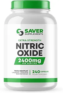 Nitric Oxide Supplement 2400mg with L-Arginine, L-Citrulline and Beet Root Extract, 240 Capsules