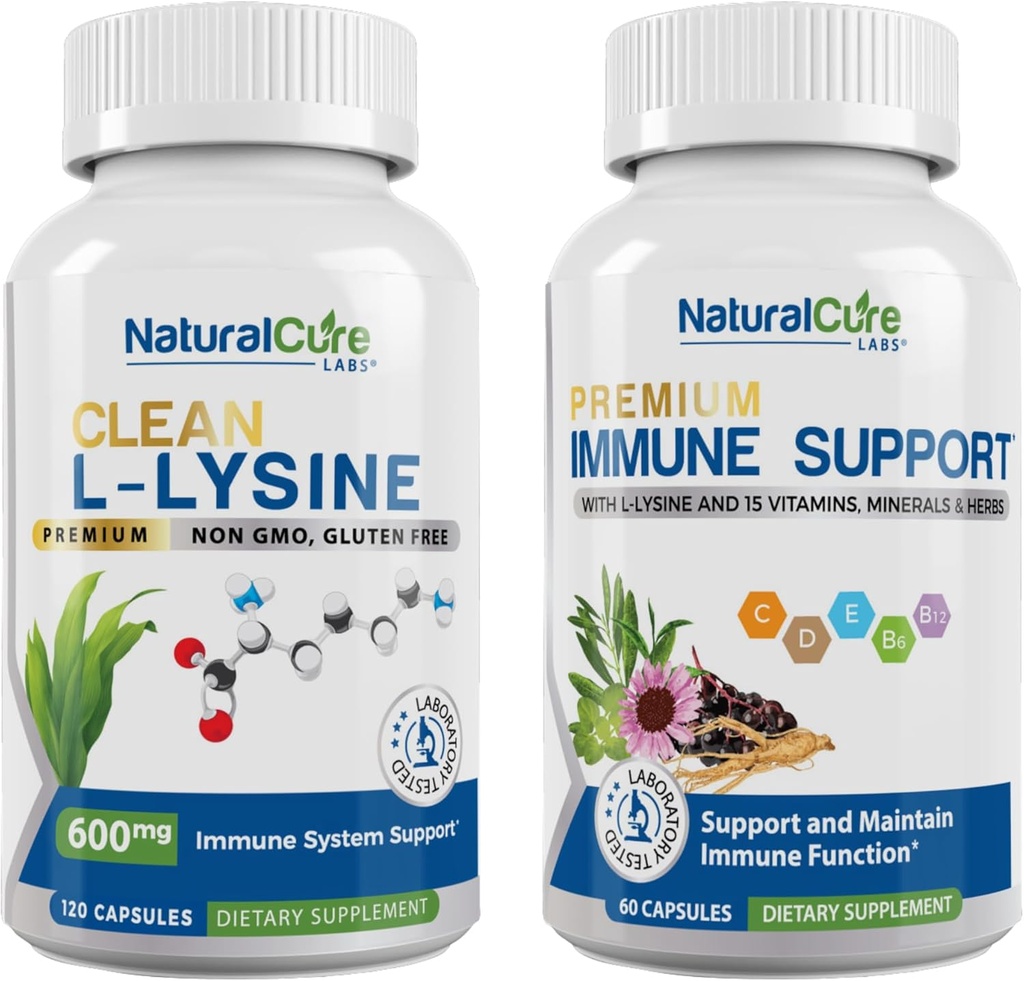 Natural Cure Labs Bundle: Clean L-Lysine + Immununterstützung