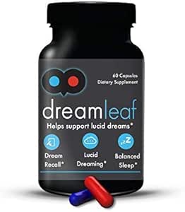 Dream Leaf Pro - Premium Lucid Dreaming Supplement - 60 Kapseln,Valerian Root, Mugwort, Alpha GPC, Choline Bitartrate, Huperzine-a