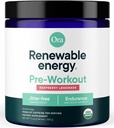 Ora Organic Natural Pre Workout Powder - Raspberry Lemonade Flavor- Fornisce Jitter Free Energy, Focus, Hydration, & Endurance - Vegan, Certified Organic, Soy, Dairy, & Gluten Free, 20 Servings