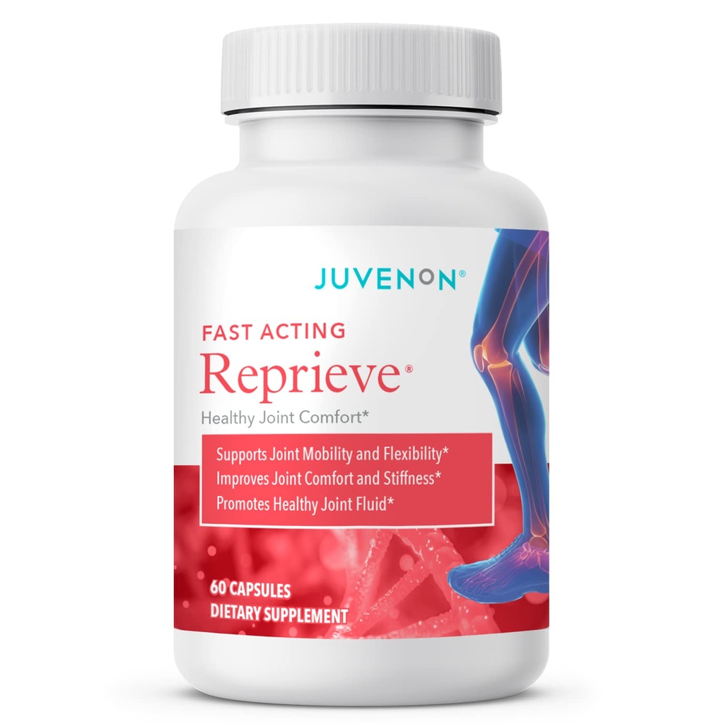 Juvenon Reprieve Capsules (60 Capsules) - Supplément de confort interarmées à action rapide et solution de soutien conjoint efficace, recherche vérifiée