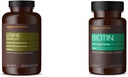 Eléments Complexe de lysine avec vitamine C (1500 mg L-Lysine avec 100 mg Vitamine C par portion - 3 comprimés), soutient la santé immunitaire, végétarienne, 195 Compte (emballage peut varier) et Eléments Vegan Biotin 5000 mcg - Cheveux, peau, ongles, 130 Capsules (4 mois) (emballage peut varier)