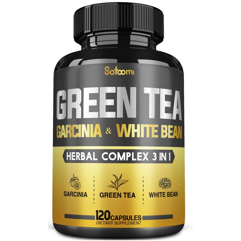 Extrait de thé vert Pilule EGCG 16000Mg par portion avec 12000Mg de thé vert, 2000Mg Garcinia Cambogia & 2000Mg de haricots blancs pour le rein - Soutien de l'équilibre corporel, du coeur et de la santé immunitaire - 120 Capsules 2 mois d'approvisionnement
