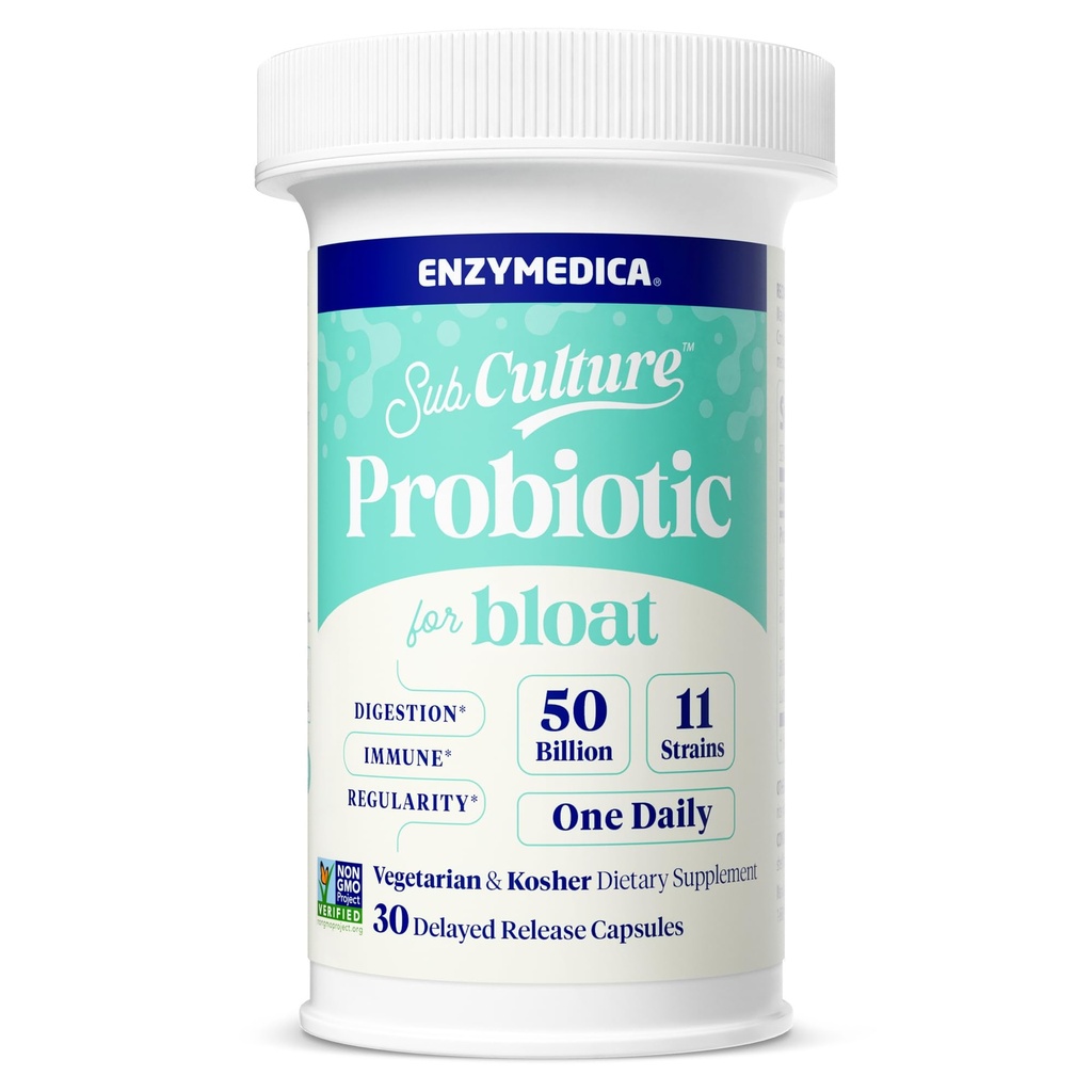 Probiotici per Gas & Bloating, 50 miliardi di CFU, Supporti Immune & Digestive Health, Regolarità & Gut Flora, 30 Conte