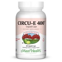 Maxi Health Circu-E 400 IU - Natürliches Vitamin E - Body's Defense System Support - 60 Kapseln - Kosher