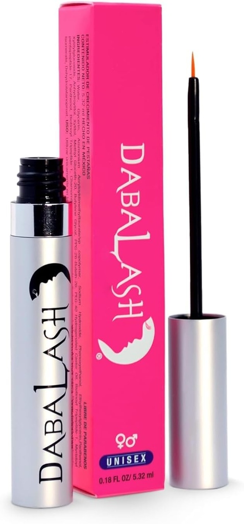 DABALASH Professional Wimpern & Augenbrauen Wachstum Serum mit Rizinusöl – fördert die Erscheinung von natürlich länger, Fuller, Thicker & Stronger Lash + Brow Hair – 0.18 Unze