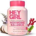 Hey Girl Hormon Balance für Frauen – 12in1 für Menopause, PCOS, PMS, Mood, Hot Flash, Hormonelle Unterstützung– w Myo-Inositol, Berberine, Maca Root, Black Cohosh, DIM, Dong Quai