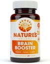 Natures Wellness Brain Booster | Natural Cognitive Enhancer für erhöhten Fokus, Gedächtnis und geistige Klarheit | Nootropics Brain Supplement | DMAE, Rhodiola Rosea Extract, Bacopa Monnieri, Ginkgo Biloba