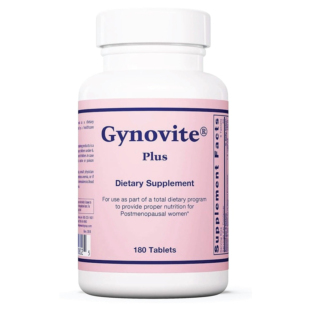 Optimox Gynovite - Menopause Supplementi per le donne, Post Menopause Support Vitamine per Flash Caldo, Nuvole Notturne, Menopausal Comfort femminile - 180 compresse