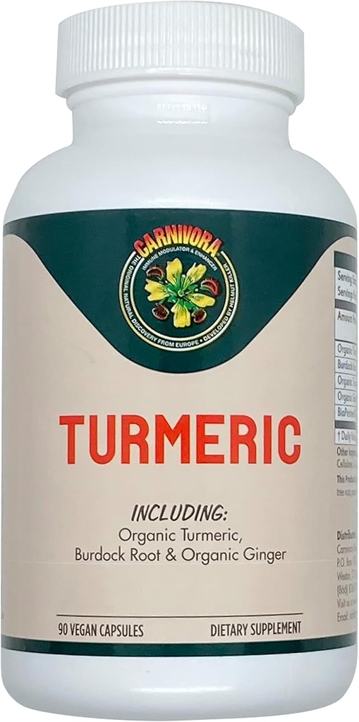 Carnivora Turmeric – Unterstützung für Gelenke und Verdauungsgesundheit (90 Vegan Kapseln)