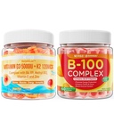 NEVISS Vitamin D3 K2 Gummi + Vitamin B100 Complex